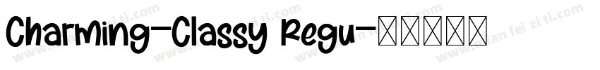 Charming-Classy Regu字体转换